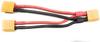 XT60 Connector Adapter Cable | 2 Female To 1 Male Parallel Adapter 14AWG | For RC Lipo Batteries, Toys, Vehicles | Polyester Build