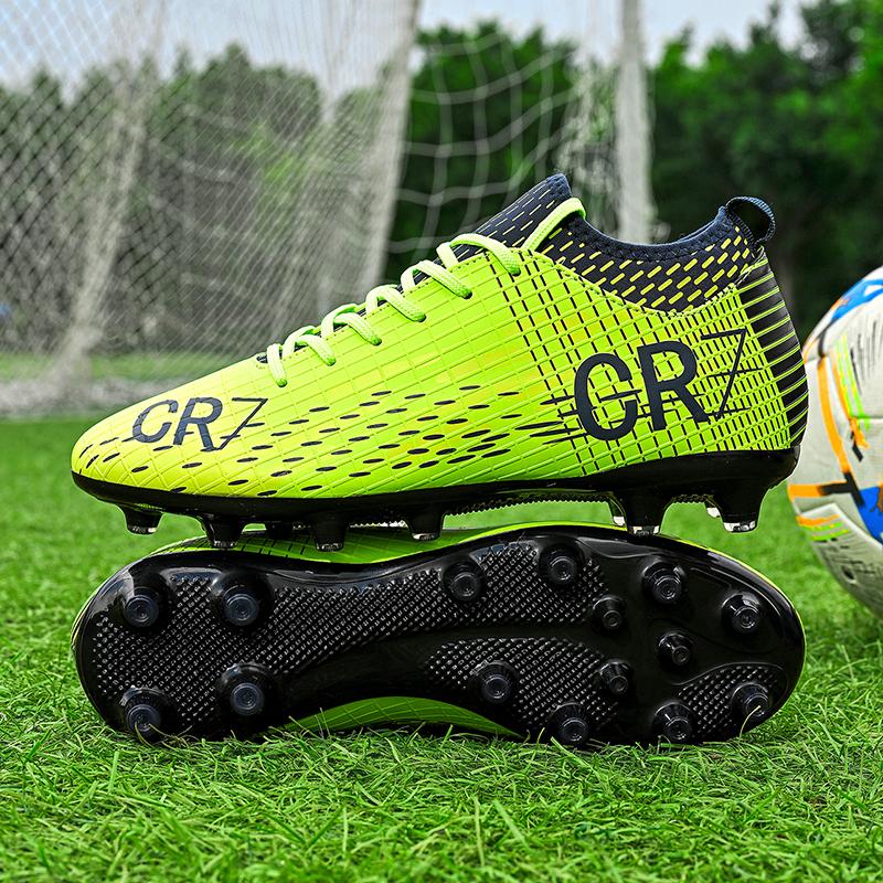 Новые низкие студенческие футбольные бутсы Cr7 с длинными шипами для матчей и тренировок, профессиональные молодежные бутсы, спортивный инвентарь