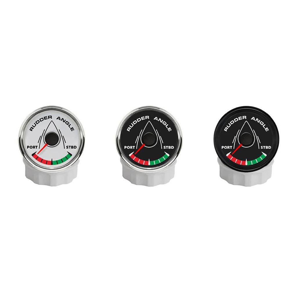 Newest Boat 52mm Rudder Angle Gauge Meter Signal 0-190ohm with 8 Colors Backlight for Ship Yacht Vessel 9-32V