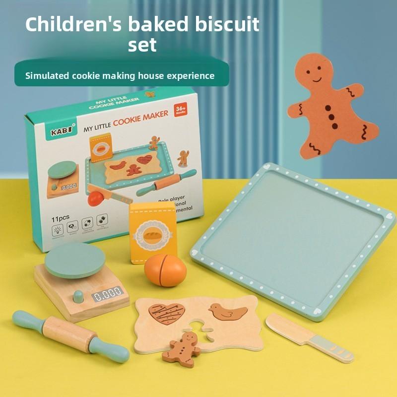 Bread Wooden Maker Ice Cream Shelf Dressing Table Children Toy