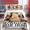 3pcs Duvet Cover Set (1*Duvet Cover + 2*Pillowcase, Without Core), Custom Name Billie Eilish Pattern Bedding Set, Home Bedroom Decor Gift