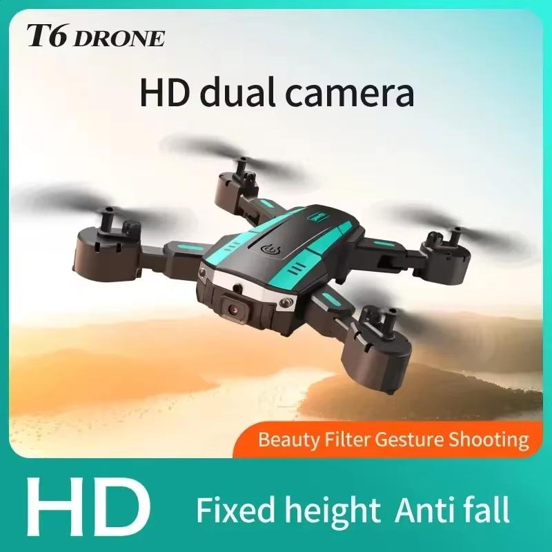 Новый дрон T6 8k Профессиональный HD Аэрофотосъемка Дрон с обходом препятствий Оптический поток Складной квадрокоптер Вертолет Игрушка Подарок