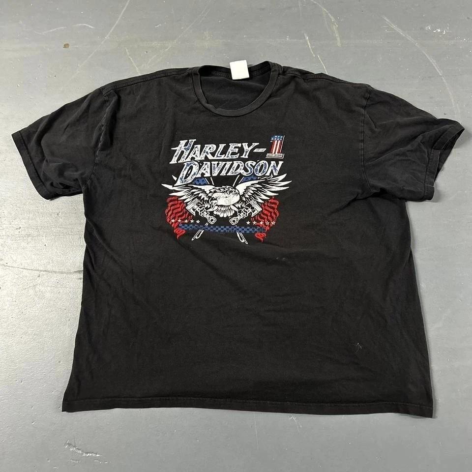 Мужская футболка с графическим принтом Harley Davidson в стиле Y2K, футболка, размер 4XL
