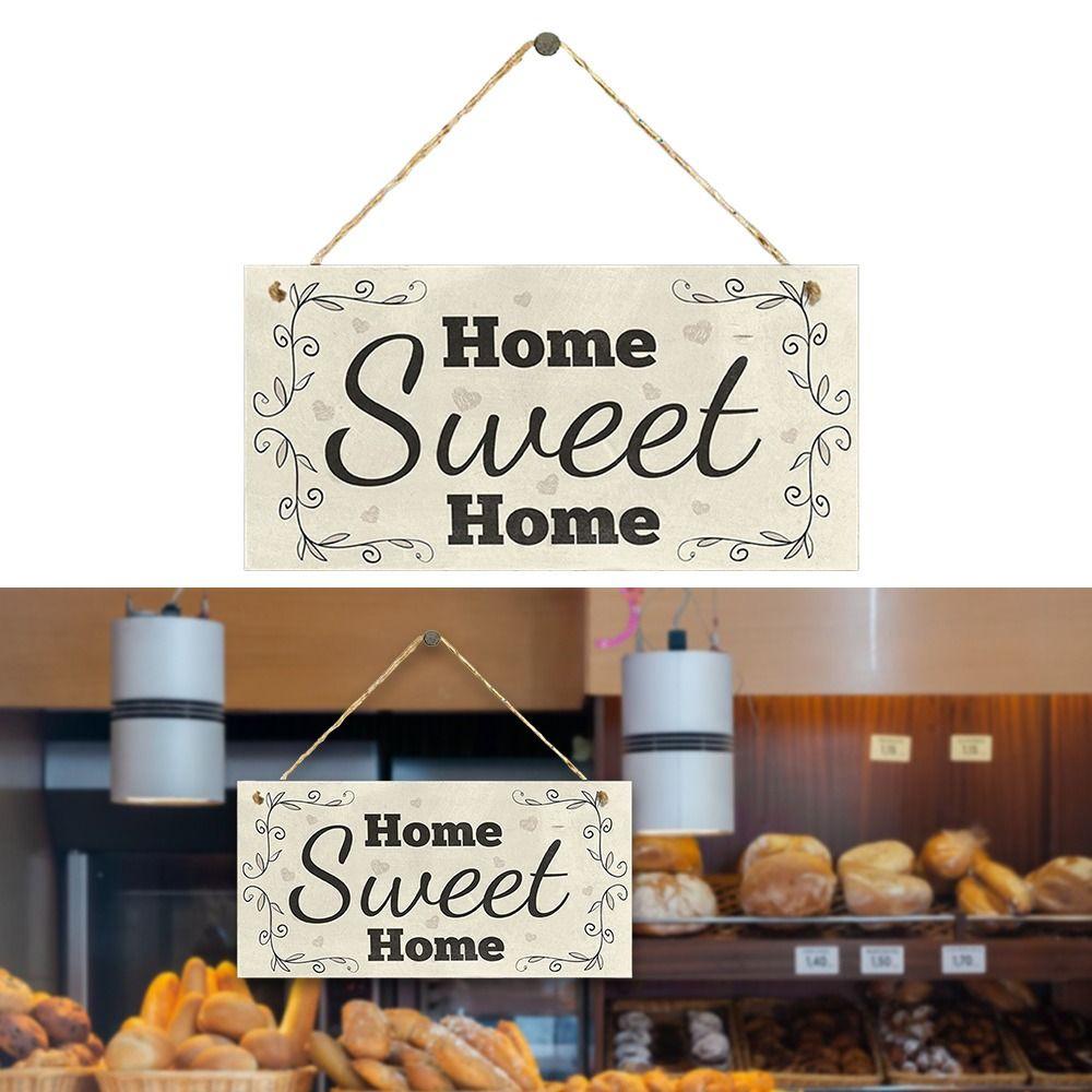 Wood Hotel Bulletin Board Sweet Home Sign Door Plate Durable Door Sign Office