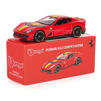 Ббураго 1:64 настоящих Феррари SP1 812 COMPETIZIONE ENZO F40 F12TDF SF90 серия моделей автомобилей детские рождественские подарки мальчику игрушки