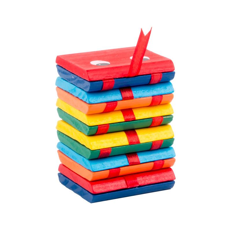 1 Pcs Infinite Flip Folding Wooden Snake Magic Blocks Classic Nostalgic Children Early Educational Toys Kindergarten Puzzle Toy
