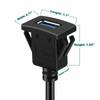 USB 3.0 удлинительный кабель для скрытого монтажа панели с пряжкой для автомобиля, грузовика, лодки, мотоцикла, приборной панели 1 м