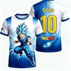 Oversize Dragon Ball Super Short Sleeve Tee Super Saiyan Blue Goku Kamehameha 3D Print Anime Cosplay Daily Wear Tshirt