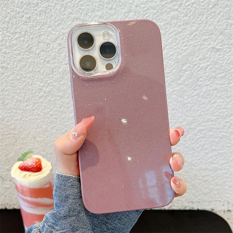 IMD Luxury Glitter Bling Color Jelly Phone Case For iPhone 16e 16 15 14 13 Pro Max Soft Cover