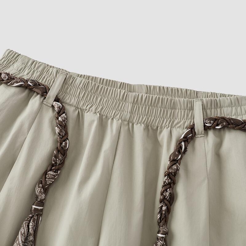 Женские летние свободные повседневные брюки Semir с поясом, широкими штанинами и изогнутым кроем