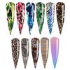 Laser Leopard Starry Sky Stickers Nail Art Decorations Manicure Decals Nail Transfer Foils