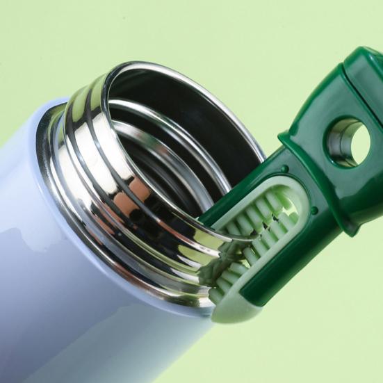 Силиконовая щетка для бутылочек 5-в-1, нейлоновая щетина, подвесное отверстие, длинная ручка, вращающаяся на 360 градусов детская щетка для чистки чашки соски, кухонный гаджет