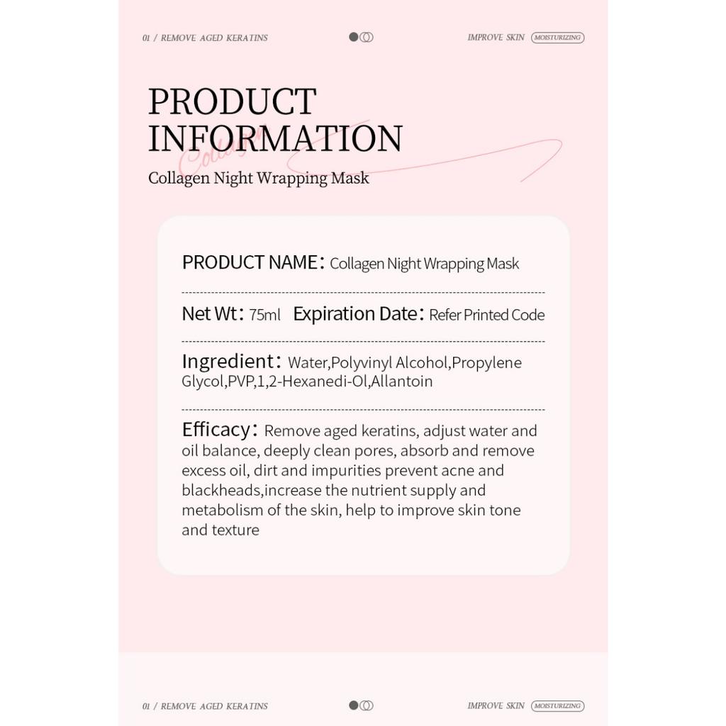 Коллагеновая корейская маска для снятия стресса с кожи человека