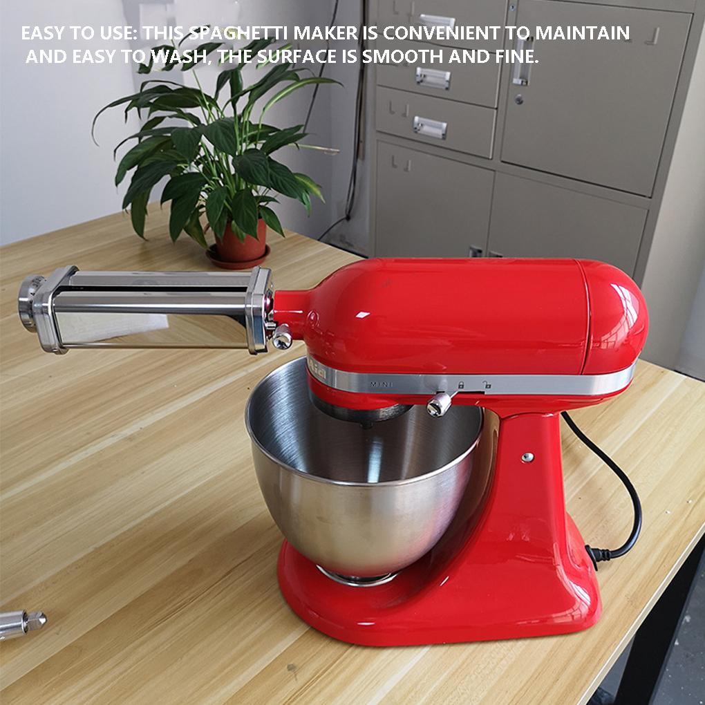 Машина для приготовления пасты из нержавеющей стали, макароны, спагетти, роликовый миксер, насадка для пресса для лапши, кухонный инструмент для KitchenAid