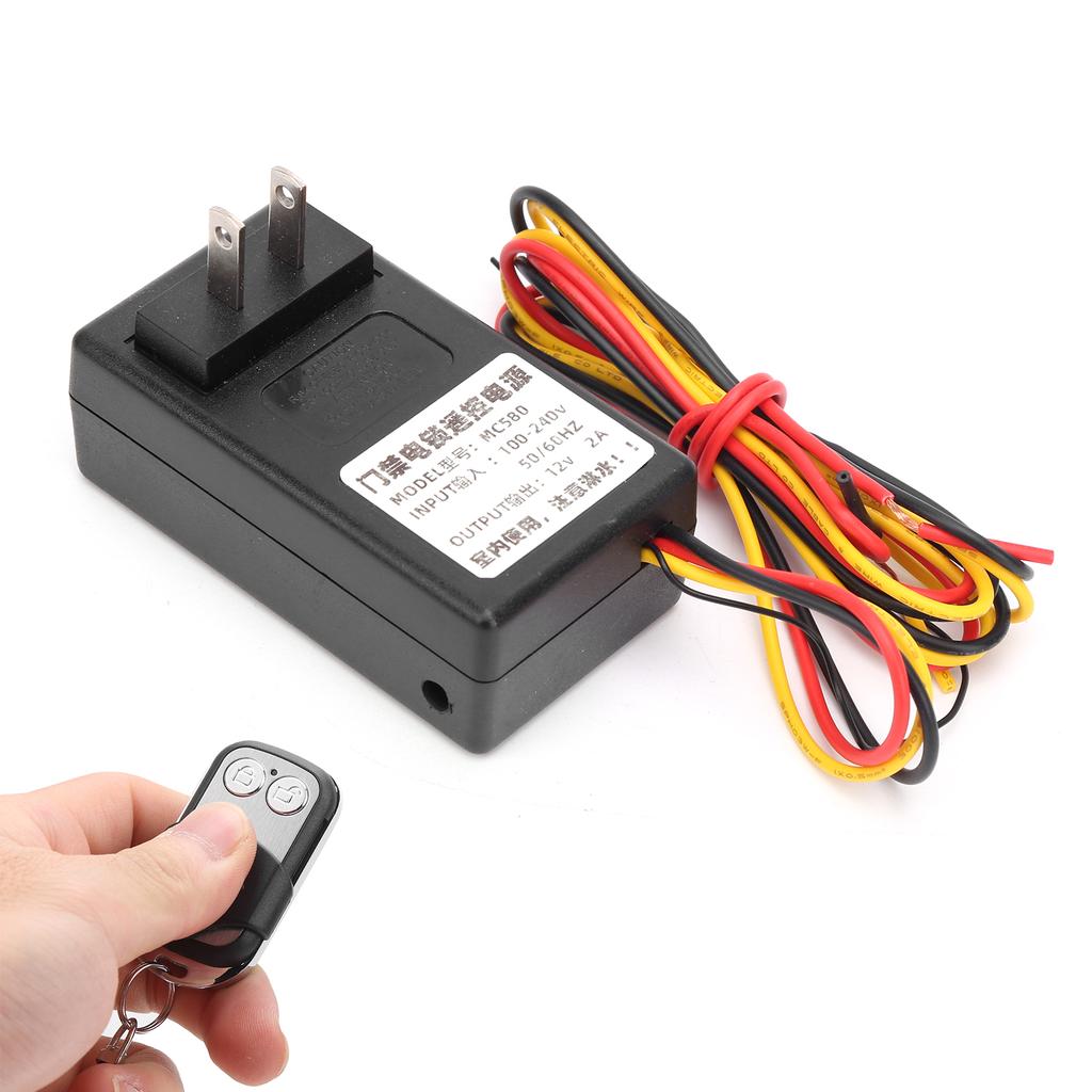 12V 2A Wireless Remote Control Power Supply Voltage Transformation Use for Motor and Card Lock
