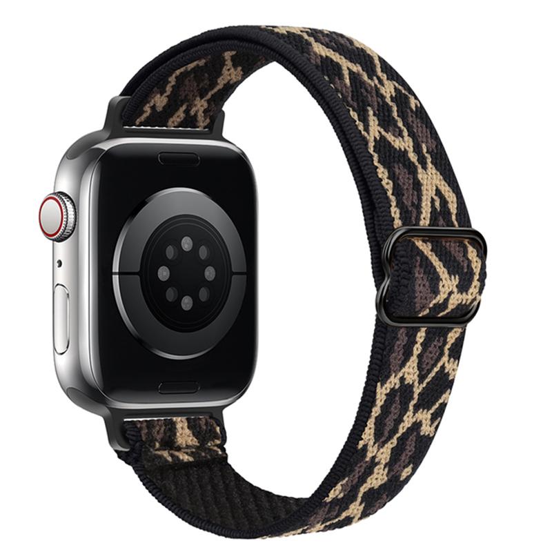 Тонкий ремешок для резинки для волос для Apple, ремешок для часов 40 мм, 44 мм, 38 мм, 42 мм, эластичный нейлоновый браслет-петля соло для iWatch 3, 4, 5, 6 se 7, 45 мм, 41 мм