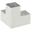 Y shaped Post Connector Galvanized Metal 91 x 91 mm