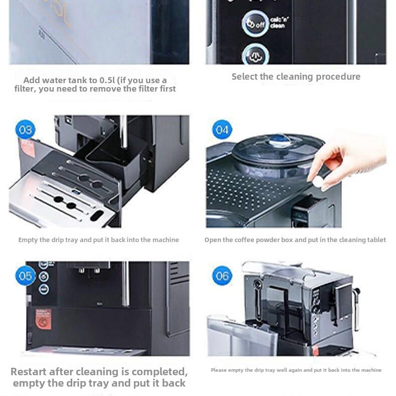 10/30/50 шт. Шипучая таблетка для чистки кофемашины Средство для удаления накипи Быстродействующее Экологичное Универсальное для дома