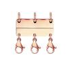 Multi Necklace Layering Clasp Magnetic Women Golden Silver Color Necklace Separator Multiple