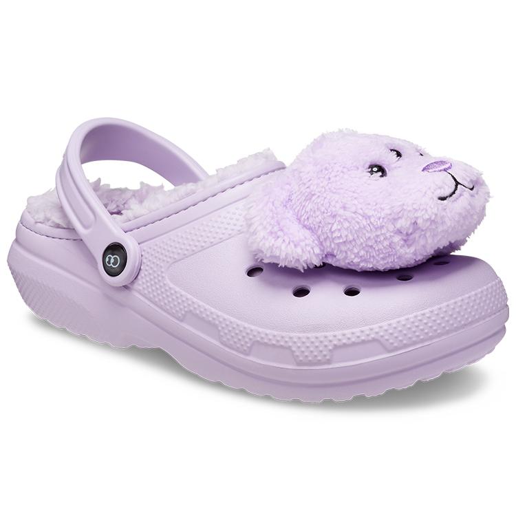 Crocs Классические утепленные клоги Lazy Oaf Three Eyed Teddy 207697-90H