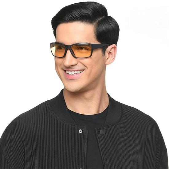 Очки VINCENT CHASE EYEWEAR унисекс от Lenskart | Солнцезащитные очки для ночной езды с желтыми линзами и технологией снижения бликов | 100% защита от ультрафиолета | Vc S16954