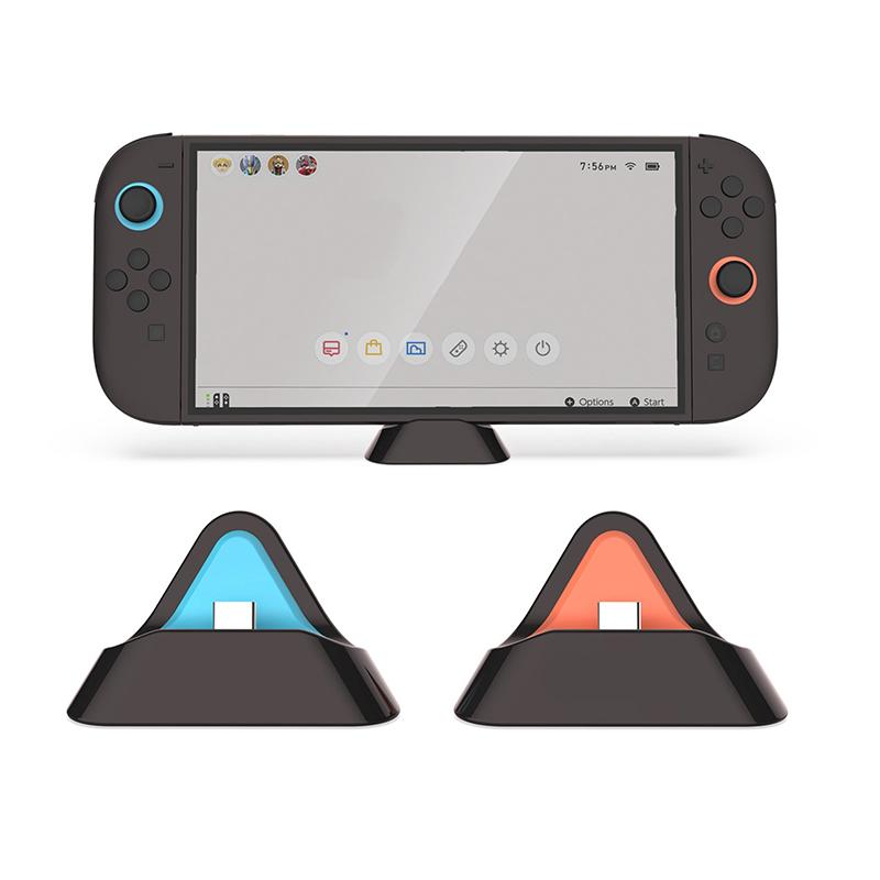Портативный держатель для зарядной док-станции для Switch 2/Switch/Switch Oled с портом Type C, подставка-кронштейн для игровой консоли для Switch Lite