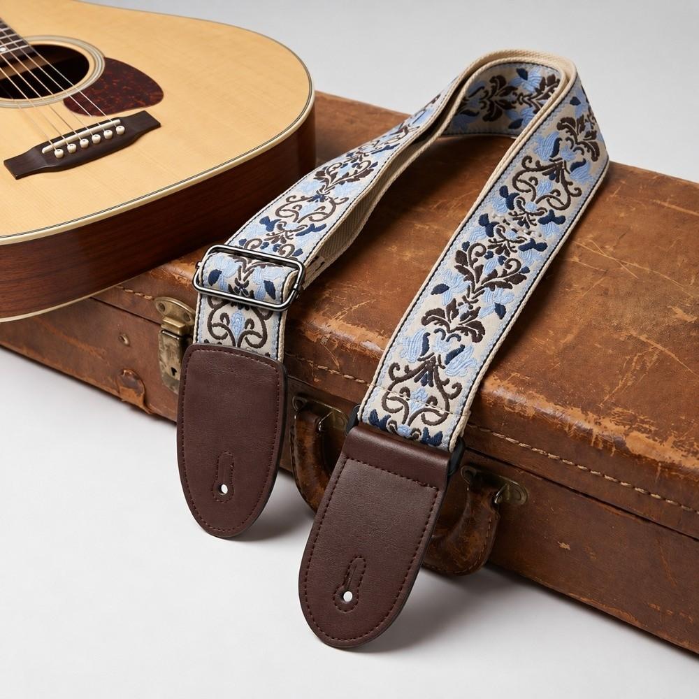 Leather Guitar Strap Acoustic Bass Strap Bass Acoustic Electric Guitar Ukulele Instruments