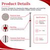 10PCS Diamond Nail Drill Bit Set Reverse Trapezoid 2.4/2.6/3/3.5/4/4.5mm Nail Milling Cutters Nail File Bit Sets for Nail Prep Nail Groove Cleaning