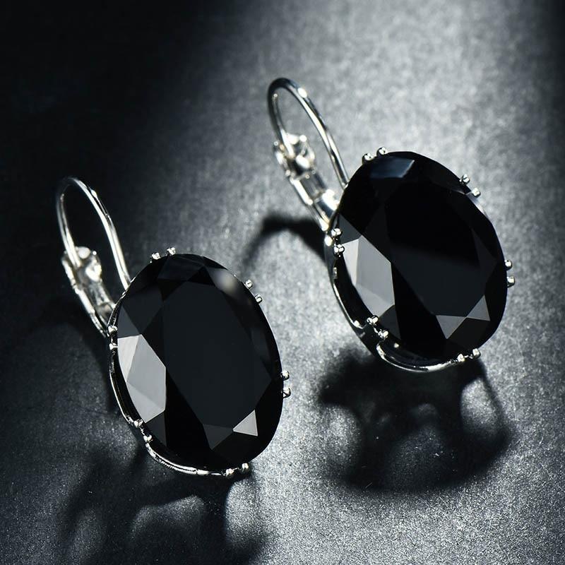 BELLA BOX Серьги в форме большого яйца, подвески из драгоценных камней, серебряные украшения, женский подарок на годовщину вечеринки