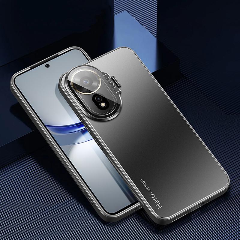 Чехол для Huawei nova 12 SE 4G/nova 11 SE с подставкой-ножкой и защитой камеры, ударопрочный чехол из ПК+ТПУ