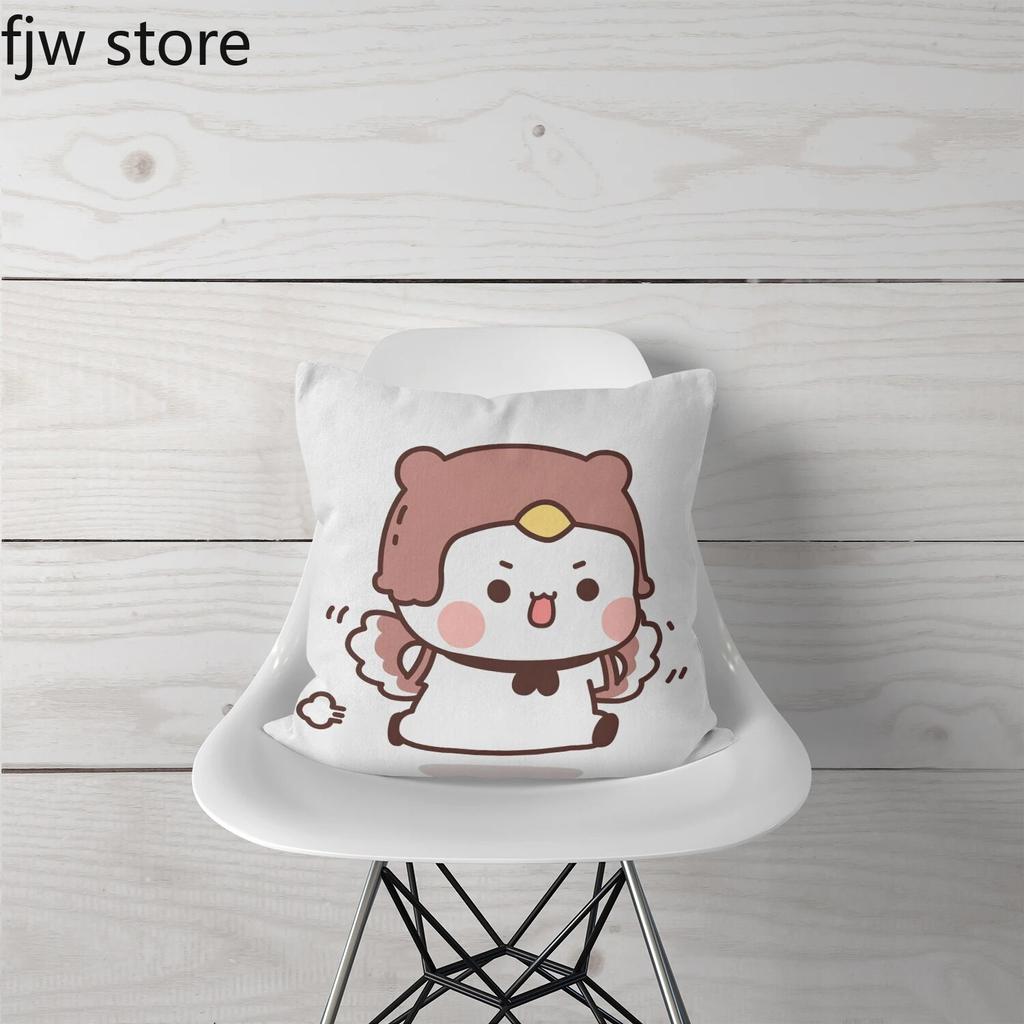 Cute Red Panda Throw Pillow Cover Fashion Anime  Boob   Sofa Chair Bed Cushion  Room Home Decoration