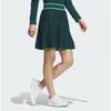 Adidas Golf 24fw Women S SeaSonal Skirt Prime Knit Pleated Skirt Im7265 Green