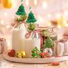 10 шт. Рождественская елка, украшение для кекса, еда, фрукты, палочки, сотовая бумага, соломка, 2024, украшение для рождественского торта, 2025, Новый год