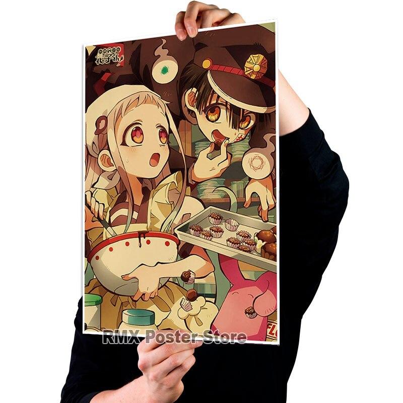 Аниме унитаз Ханако Кун плакаты белая бумага с покрытием картины для домашнего декора настенные наклейки украшение комнаты фреска