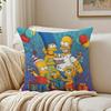 animation humorous TThe SSimpsons Cushion Cover Pillowcase Antidustmite living Room Sofa Decor Cushion Room