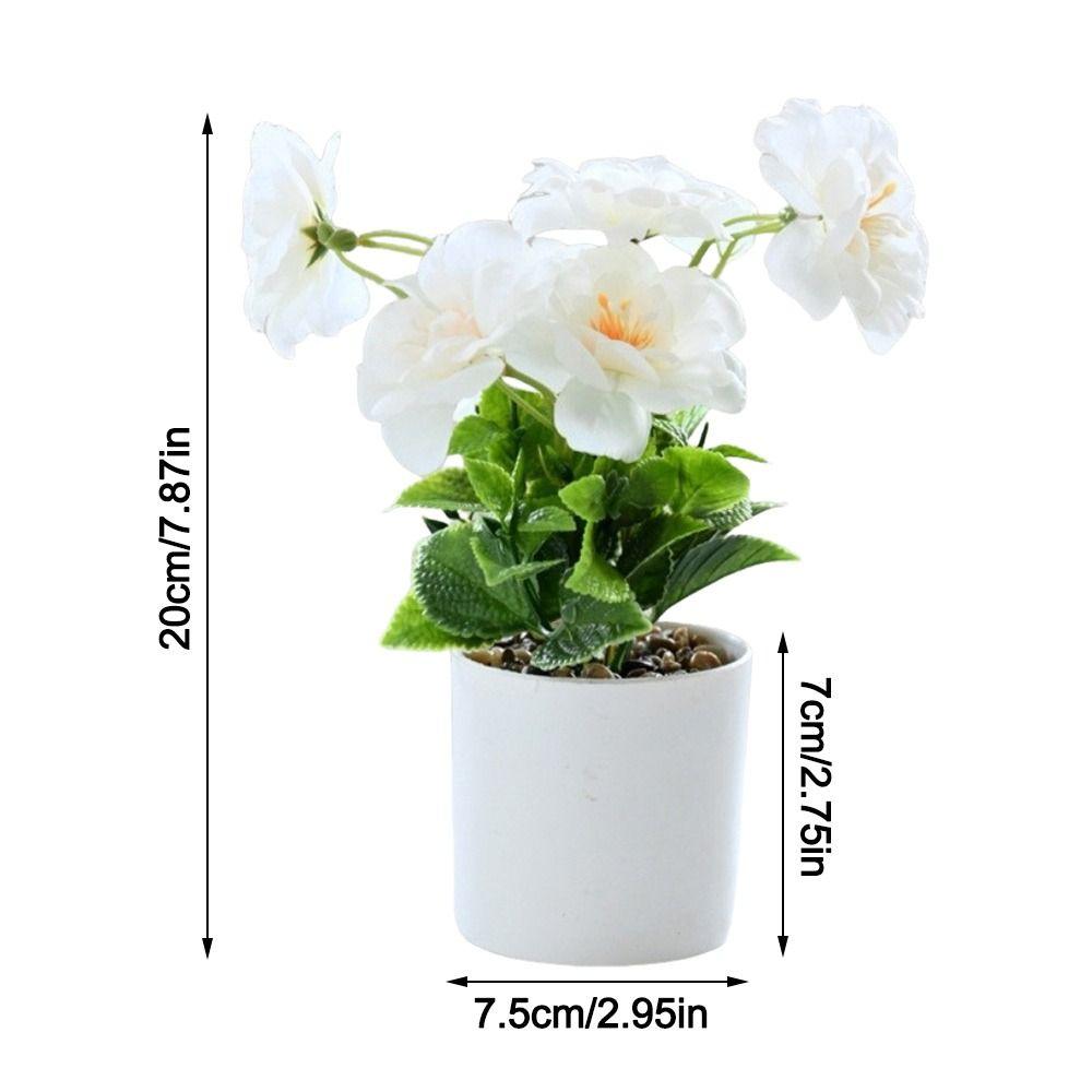 Sunflower Plant Simulation Bonsai Placement Fake Plant Flowerpotted Artificial Flower Party Decor