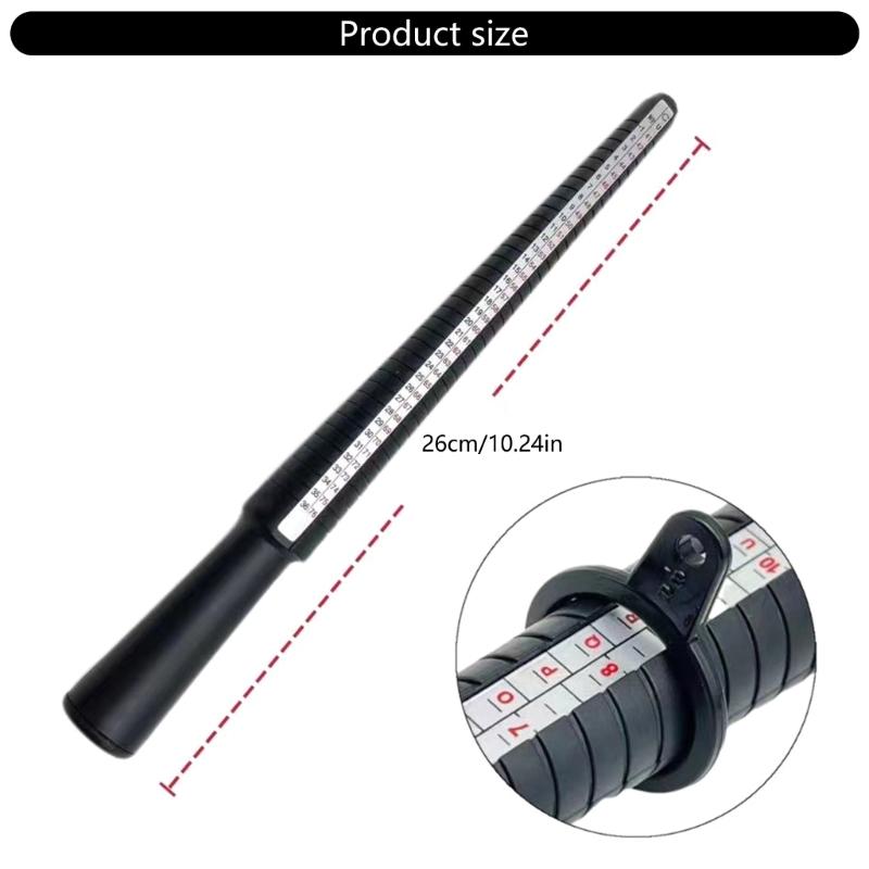 3/4/6/7Pcs Jewellery Tool Rings Size Mandrel Stick Finger Gauge Rings Sizer Measuring Jewelry Tool Set Rings Jewellery