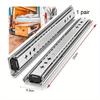 1 Pair Heavy Duty Drawer Slides Capacity Full Extension Ball Bearing Side Mount Drawer Rails Cabinet