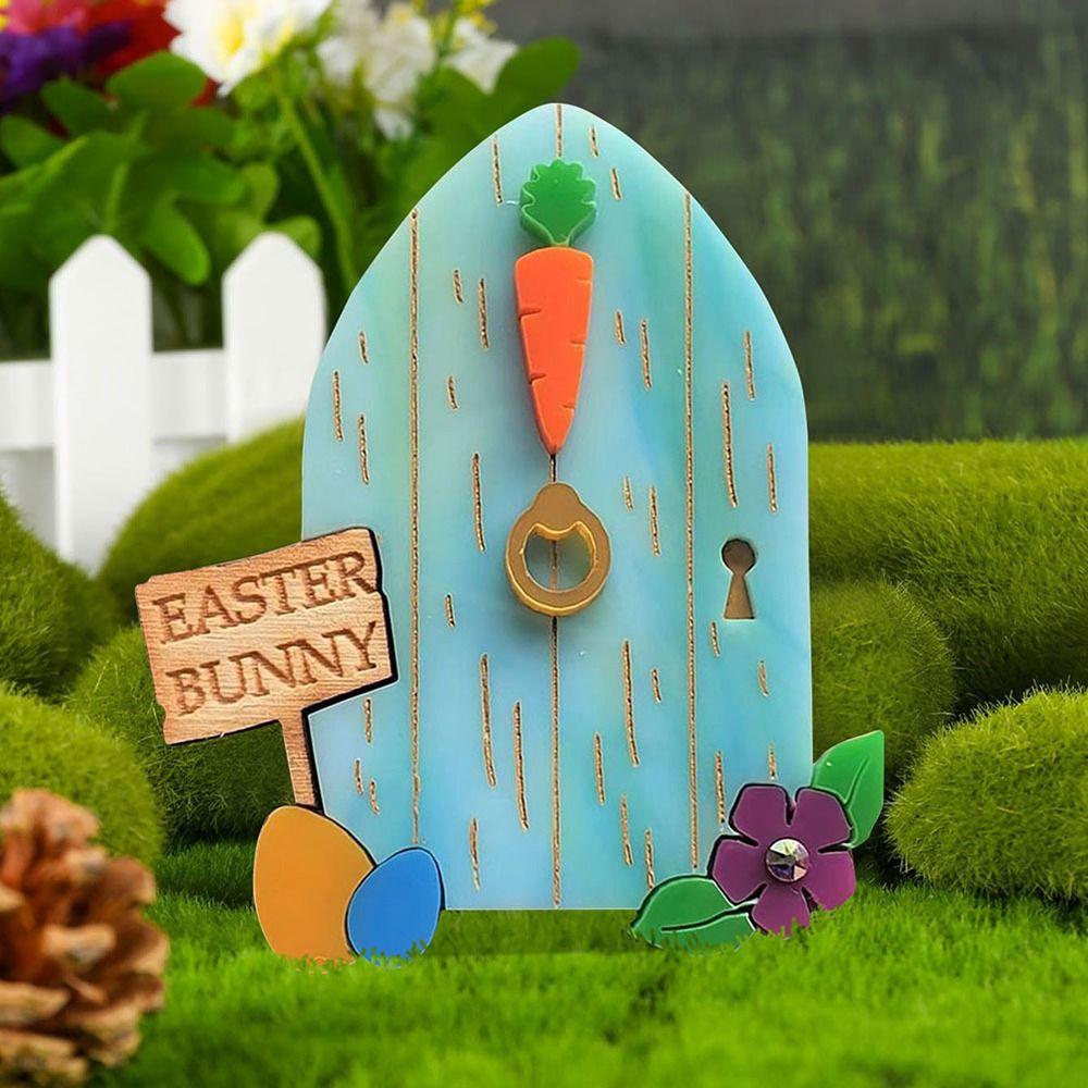 Sculpture Figurines Wooden Decoration Ornaments Courtyard Tree Decoration Fairy Tale Fairy Gate