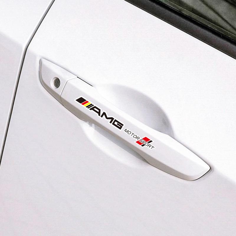 WNNR9 4Pcs Car Body Decal Stickers Styling Emblem Accessories For Mercedes Benz AMG W223 W213 W206 W464 W247 W167 W166 W222 W205 W204