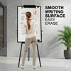 Магнитная доска для сухого стирания Офисная школьная доска-мольберт Белая доска Регулируемая высота Штатив