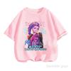 K-pop Истребители демонов Футболка Детская Аниме Одежда Короткий рукав Повседневная Мода Летняя для Мальчиков Девочек