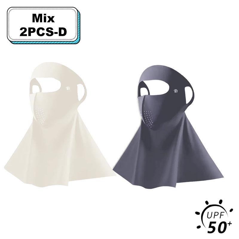 UPF50+ Солнцезащитная маска Модный 3D Ice Silk Anti-UV шарф для шеи Sunscree Пылезащитная солнцезащитная маска для лица на открытом воздухе