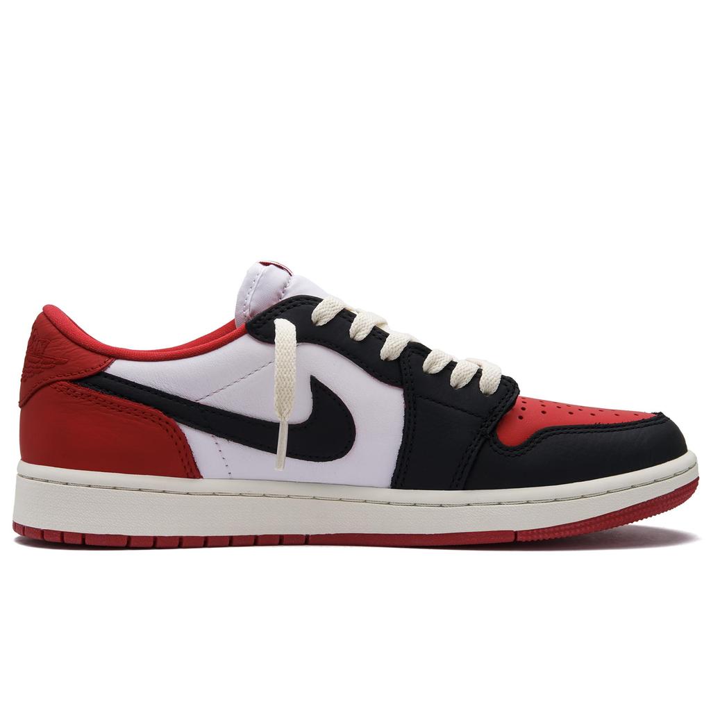 Jordan Air Jordan 1 Низкие кроссовки с нескользящей подошвой Винтажные Баскетбольные кроссовки Унисекс Красные CZ0790-161(Команда734-)