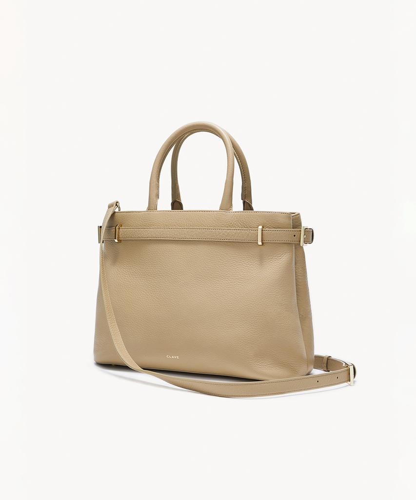 Clave Olivia Beige Tote Bag