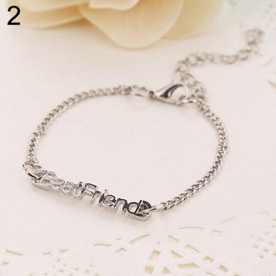 Унисекс-цепочка с буквами дружбы, браслет-цепочка, ювелирные подарки для лучшего друга