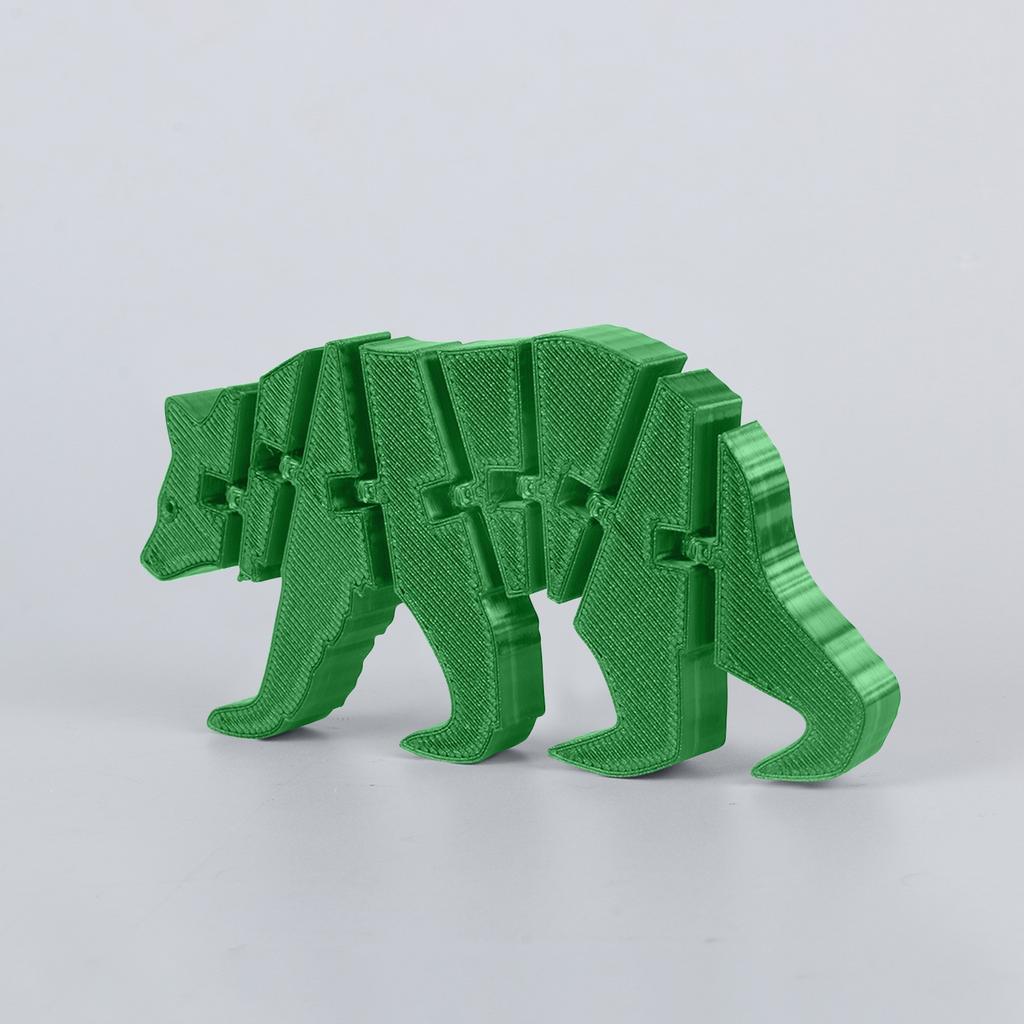 3D-печатный медведь 3D-печатный шарнирный червяк игрушка для взрослых и детей игрушка таинственный медведь