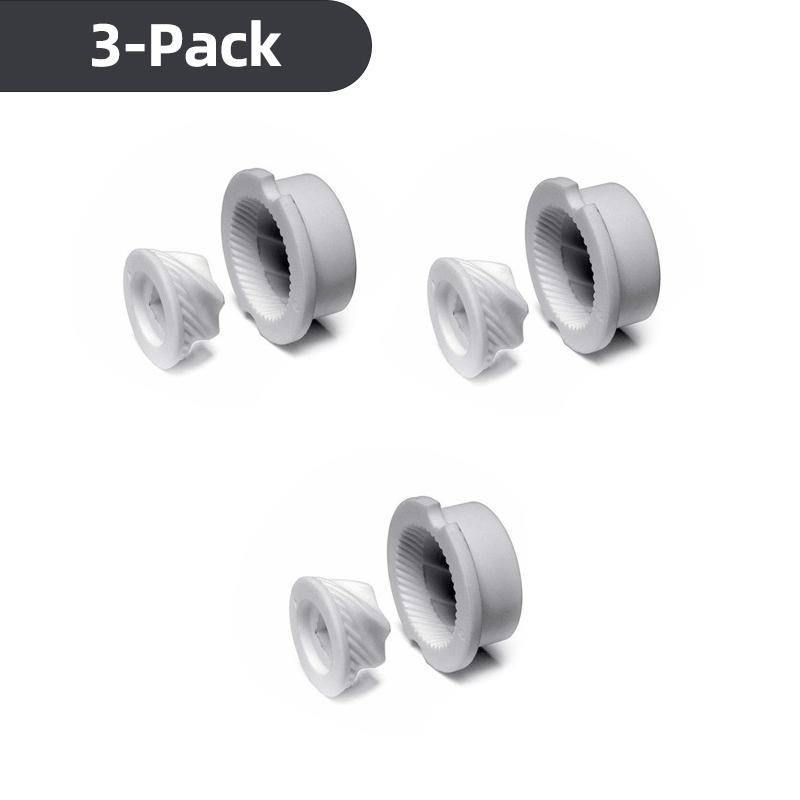 Набор из 3 керамических конических жерновов для мельниц для соли и перца