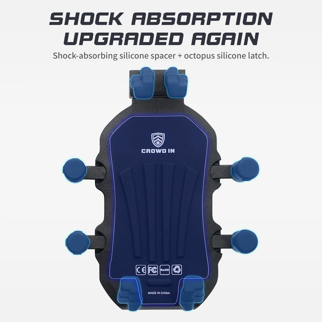 Держатель для телефона в горах для мотоцикла, улучшенная амортизация из автомобильного алюминиевого сплава, держатель для телефона для электромобиля, защита от кражи, модель M8/M10