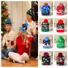 Snowman Christmas LED Light Knitted Hat Warm Knitted Beanie Gifts Christmas Knitted Hat  Adults